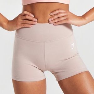 Women's High-Waisted Beige Shorts